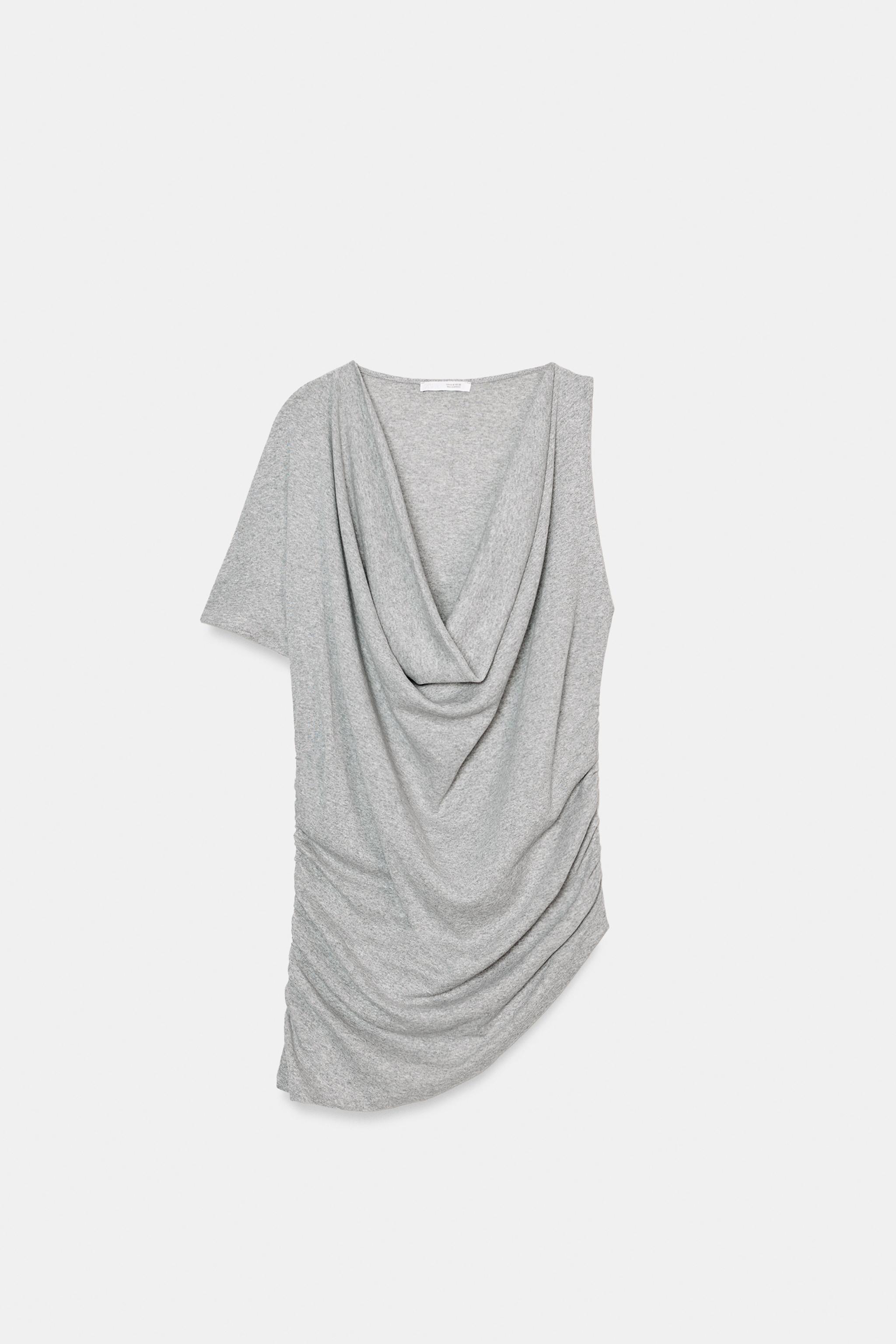 TOP ASYMÉTRIQUE DRAPÉ